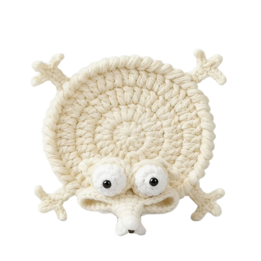Crochet Mouse Drink Coaster