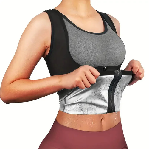 Zippered Heat-Trapping Sports Vest