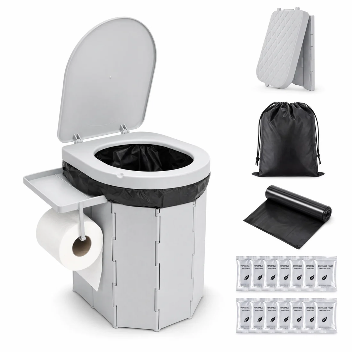 Foldable Portable Camping Toilet