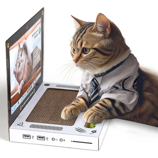 Klösbräda för katter, laptop