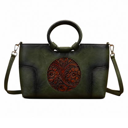Embossed Crossbody Handbag