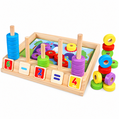 Wooden Arithmetic Learning Box