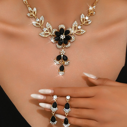 Vintage Floral Jewelry Set