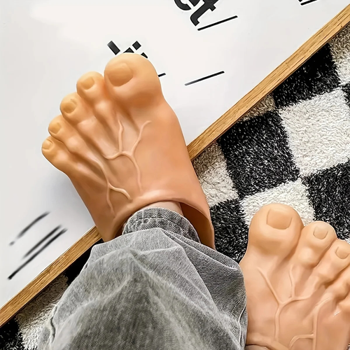Giant Barefoot Prank Slippers