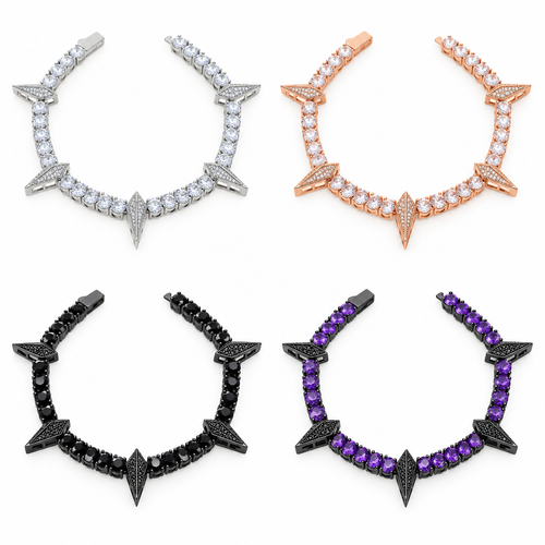 Crystal Spike Bracelet
