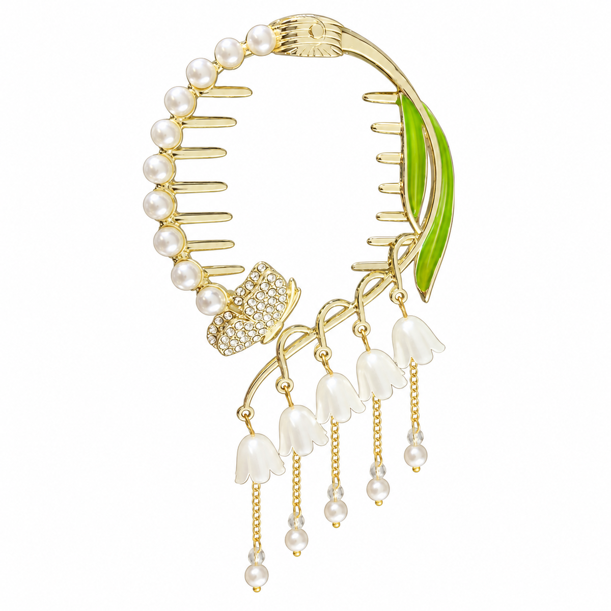 Decorative Hinged Ponytail Hair Clips