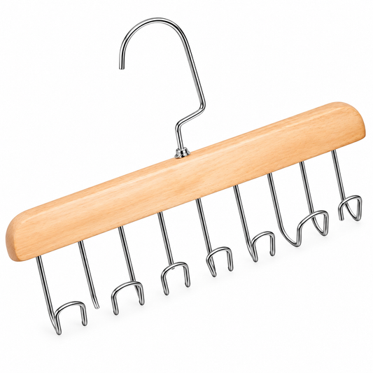 Rotating Wooden Multi-Hook Hanger