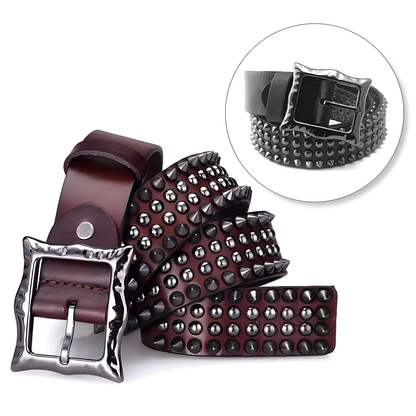 Studded Leather Belt