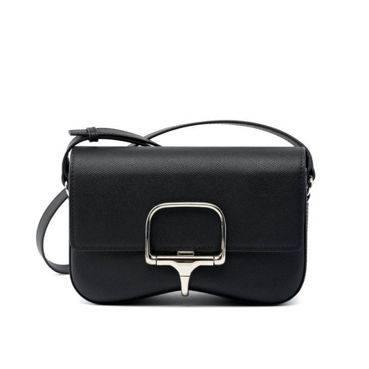 Silver-Buckle Saddle Bag