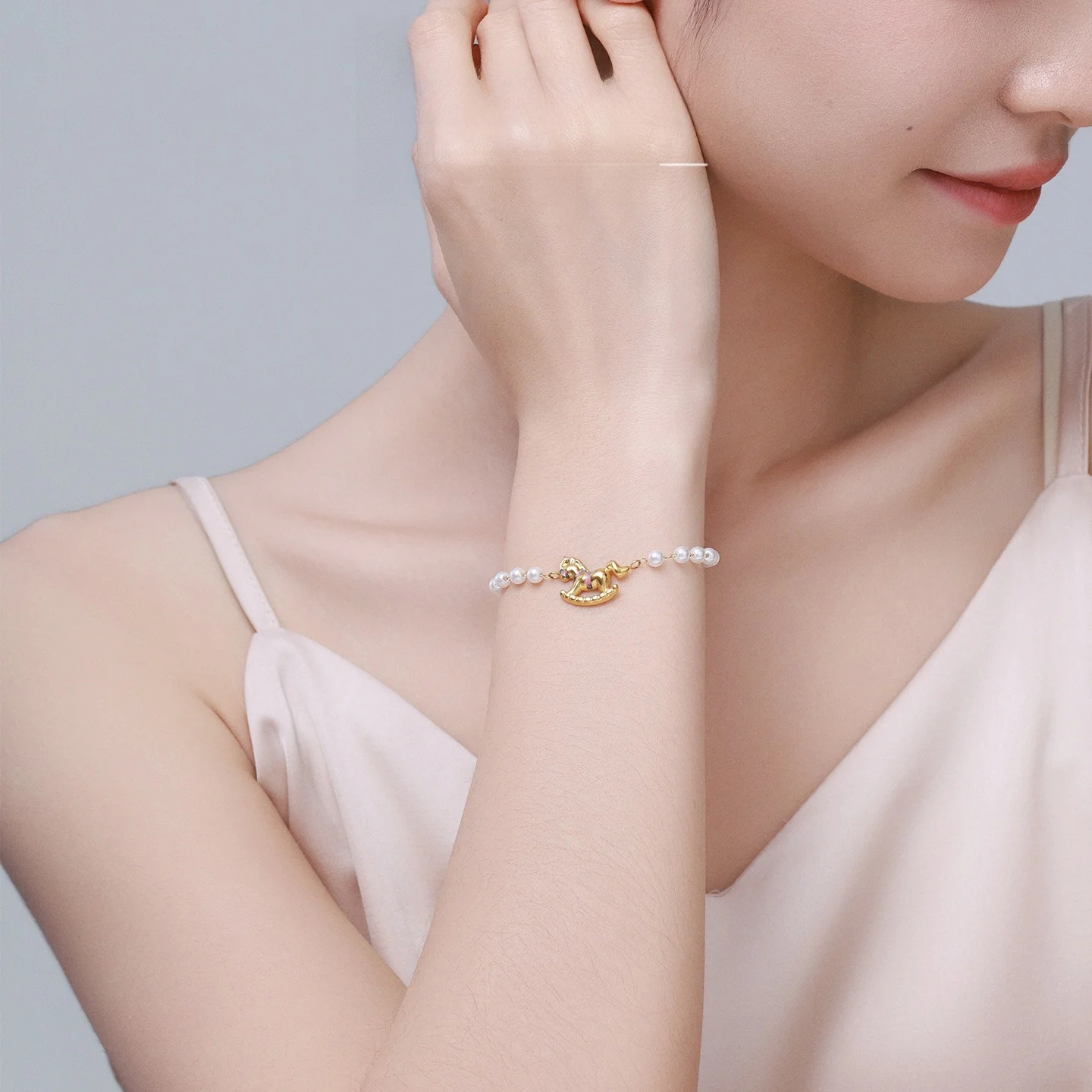 Pearl Charm Bracelet