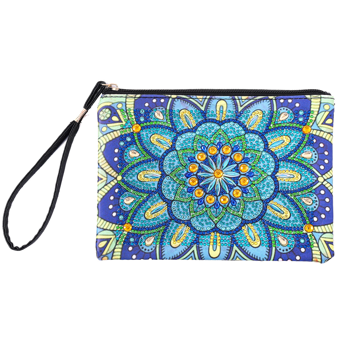 Diamond Painting Floral Makeup Bag