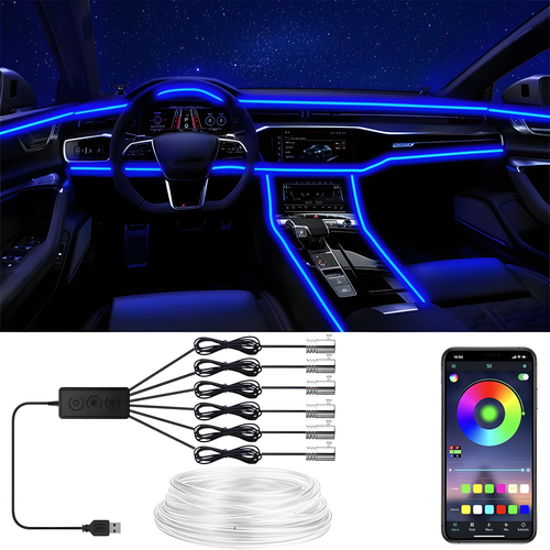 RGB Car Fiber-Optic Light Kit