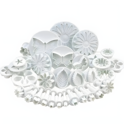 33-Piece Floral Fondant Cutter Set