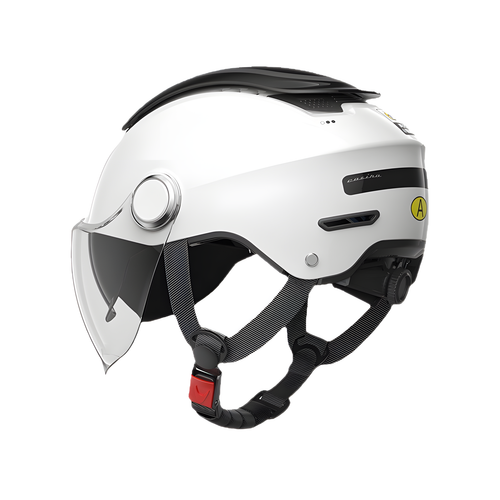 Open-Face Motorbike Helmet with Visor