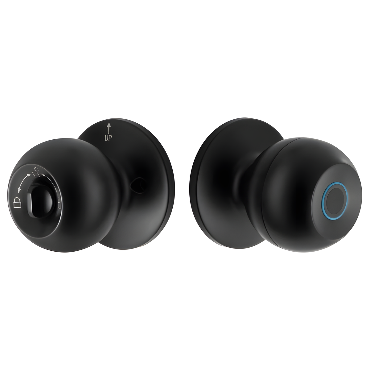 Rounded Fingerprint Smart Door Knob