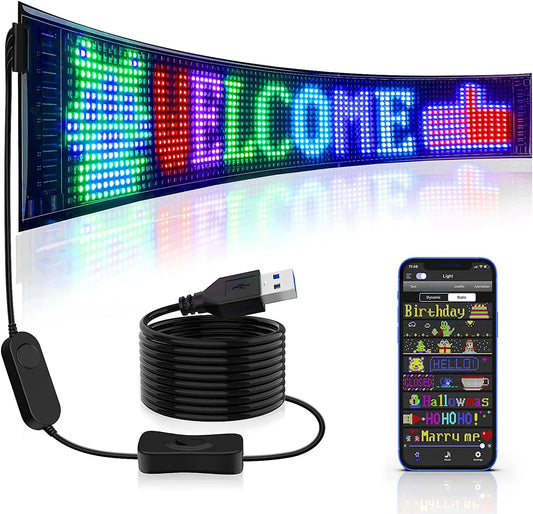 Flexibel LED-panel för bilar