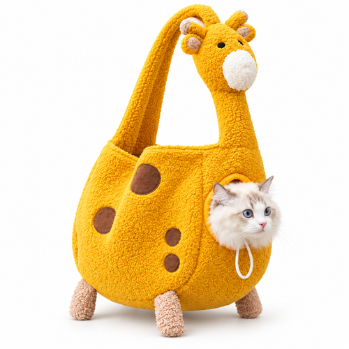 Plush Giraffe Pet Carrier Bag