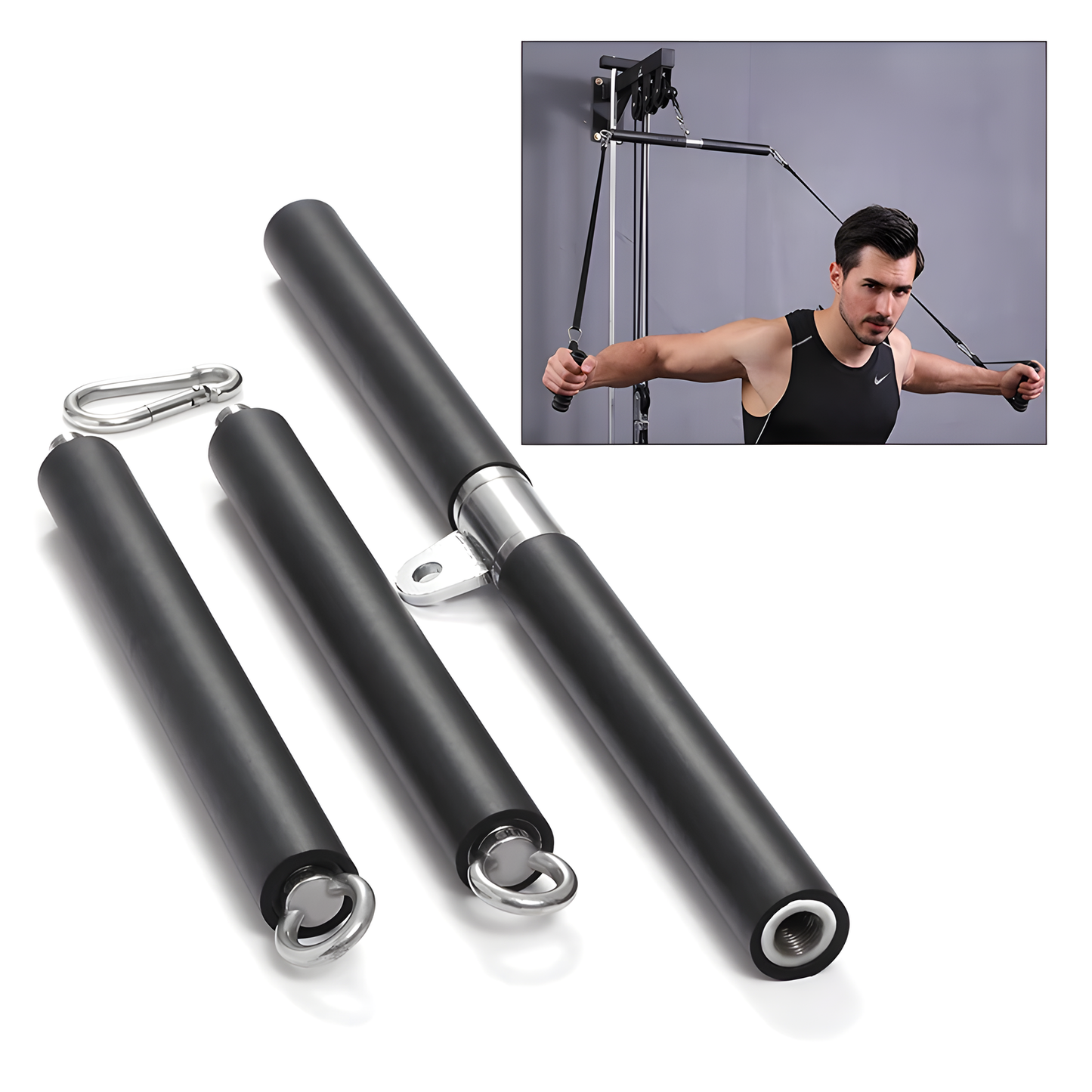 Three Section Pull Back Bar