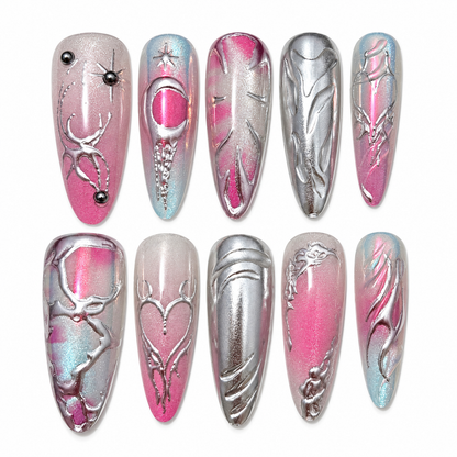 Almond Press-On Nails