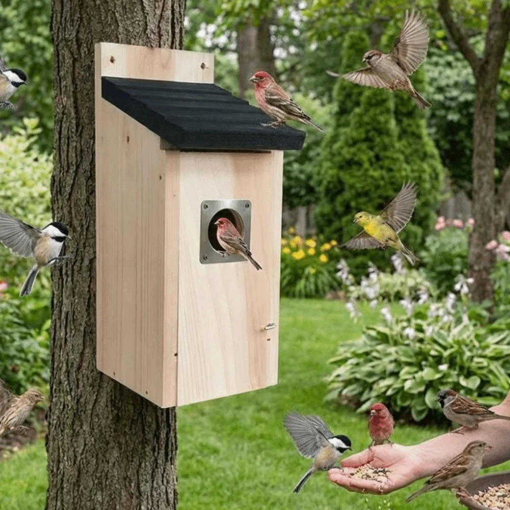 Outdoor Wooden Birdhouse