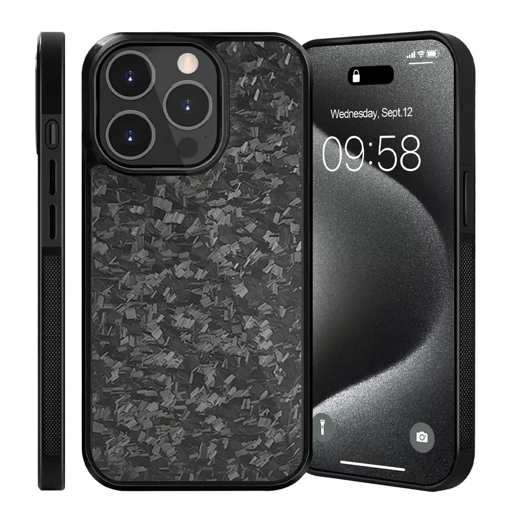 Smidd kolfiber TPU-telefonskal