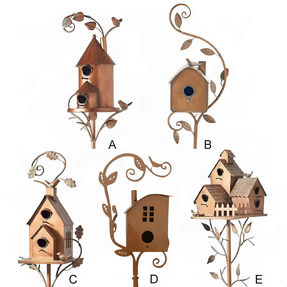 Metal Garden Birdhouse