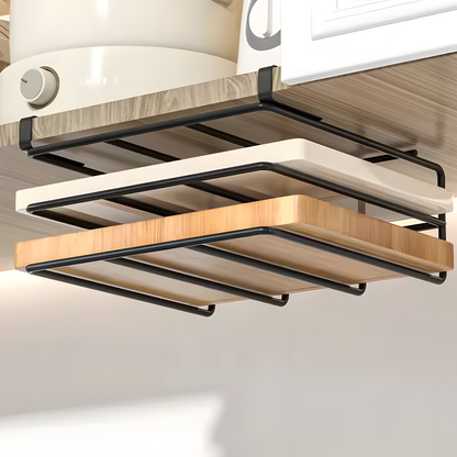 No-Drill Under-Cabinet Storage Rack
