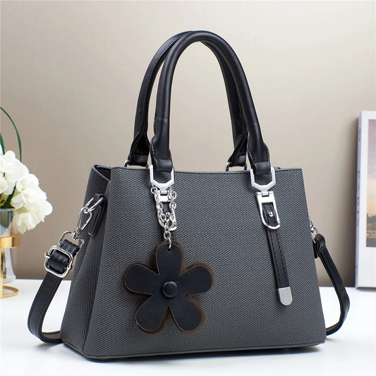 Flower Charm Crossbody Handbag