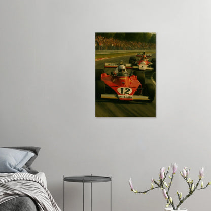 Bilar: Classic Racing Excitement Poster – Vintage Formula 1 Art Print