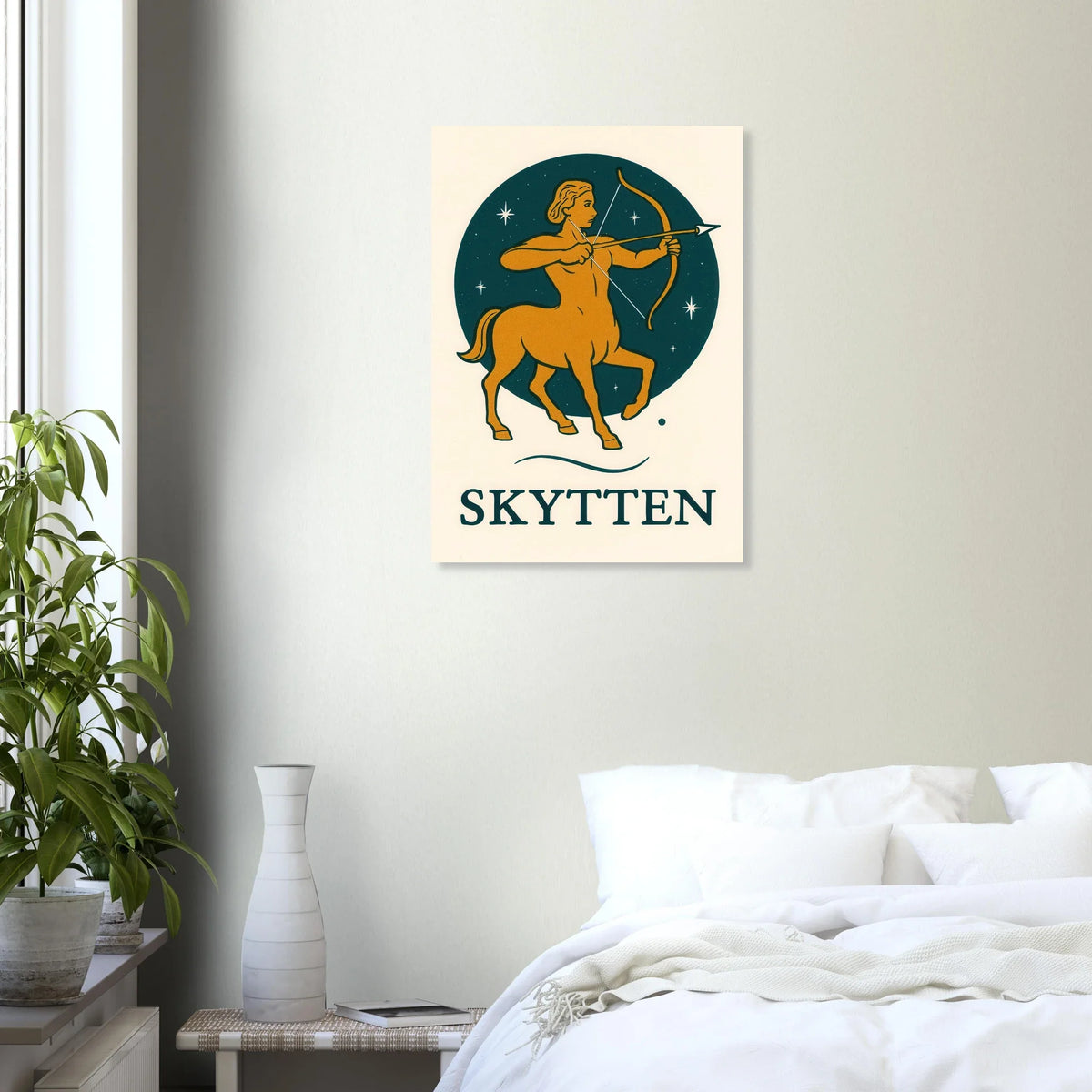 Skytten - Mystisk Stjärntecken Poster – Konstellation & Myter i Retro Stil