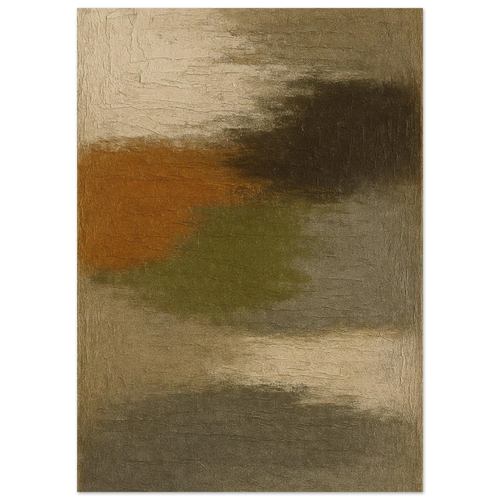 Abstract Earth Tones Textured Art Print – Organic Modern Wall Decor Poster in 29 Sizes