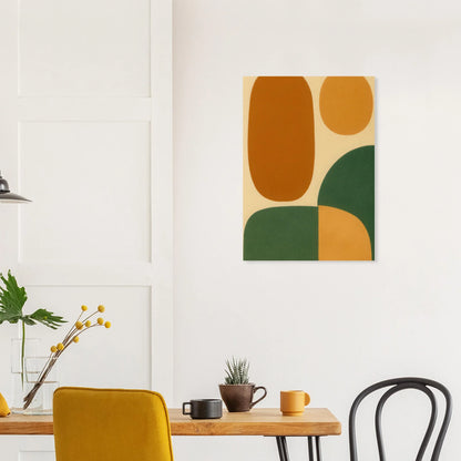 Minimalistiska Organiska Former Poster: Jordnära Abstrakt Konsttryck