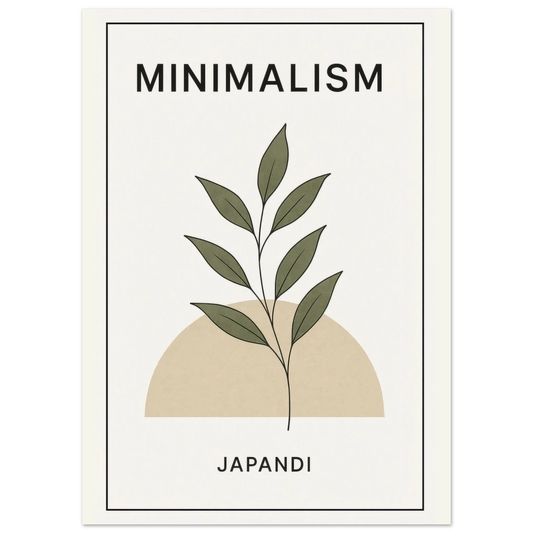 Japandi Minimalism Botanical Leaf Art Print – Elevate Your Space with Serene Design