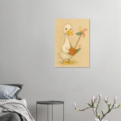 Barn Owl Storytime: Whimsical Watercolor Print for Nurseries & Playrooms