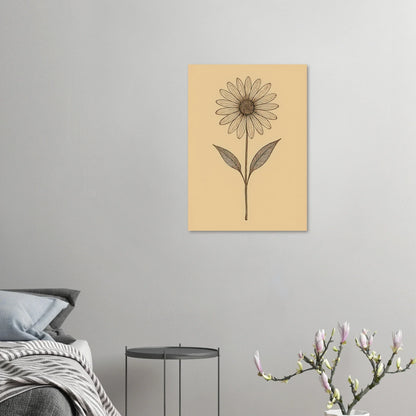 Frukter: Elegant Blommig Affisch med Minimalistisk Design