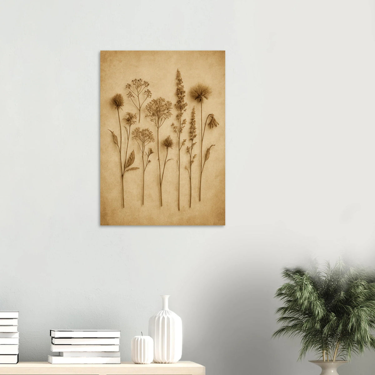 Frukter – Vintage Botanisk Konsttryck i Jordnära Toner, Premium Halvblank Poster i Flera Storlekar