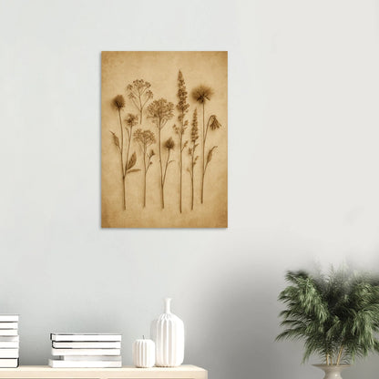 Frukter – Vintage Botanisk Konsttryck i Jordnära Toner, Premium Halvblank Poster i Flera Storlekar