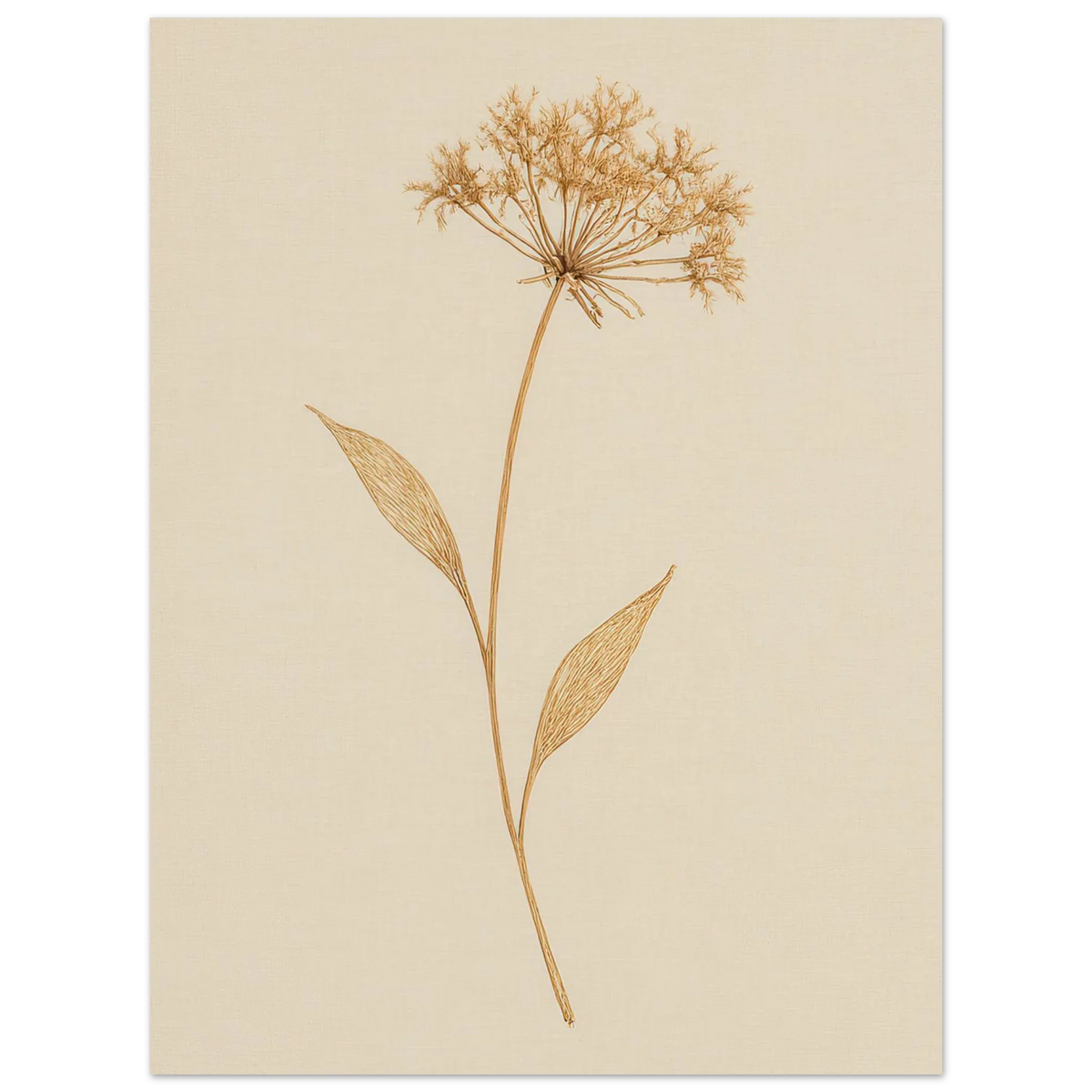 Frukter – Elegant Botanical Line Art Print on Premium Semi-Gloss Paper