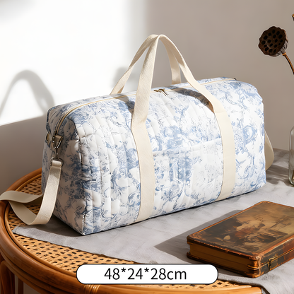 Large Cotton Travel and Diaper Bag