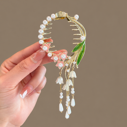 Decorative Hinged Ponytail Hair Clips