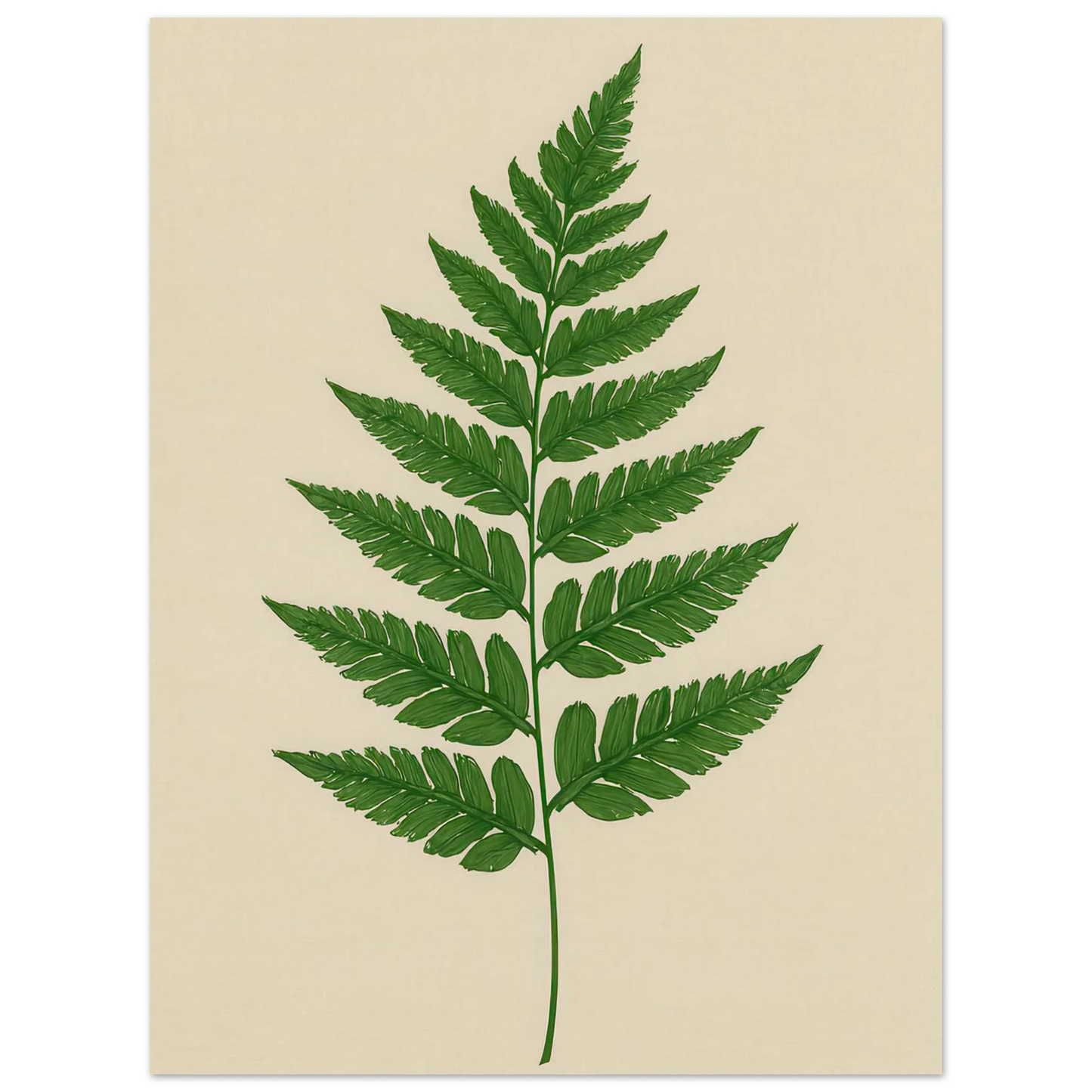 Frukter – Lush Green Fern Botanical Print | Premium Matte Wall Art in Various Sizes