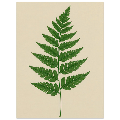 Frukter – Lush Green Fern Botanical Print | Premium Matte Wall Art in Various Sizes