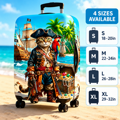 Printed Stretch Suitcase Cover
