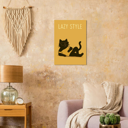 Lazy Cat in Sunglasses Poster – Chill Vibes Wall Art
