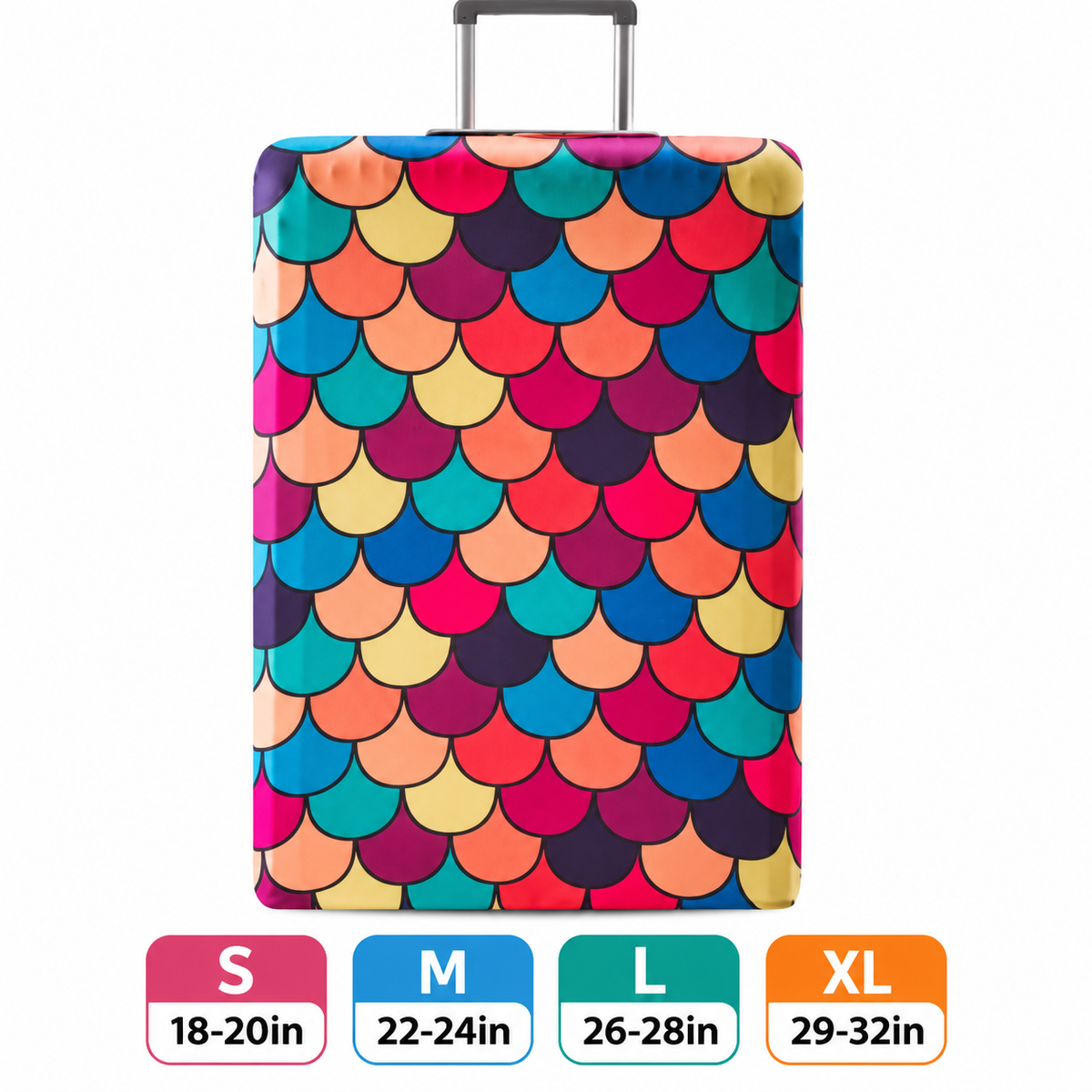 Printed Stretch Suitcase Cover