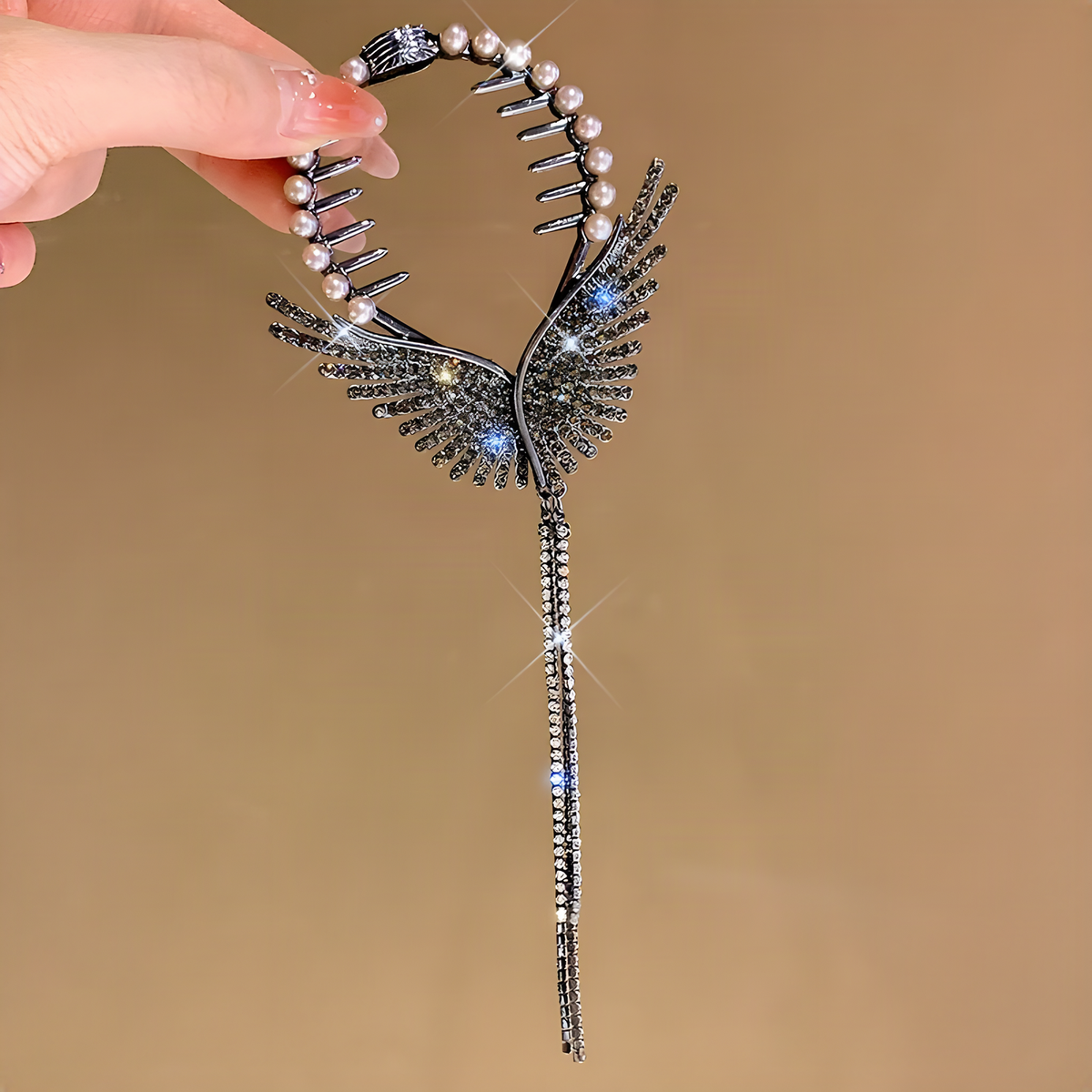 Decorative Hinged Ponytail Hair Clips