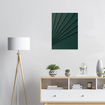 Abstrakt / Minimalistisk Poster i Skoggrön: Förvandla ditt rum med modern, strukturerad konst i olika storlekar