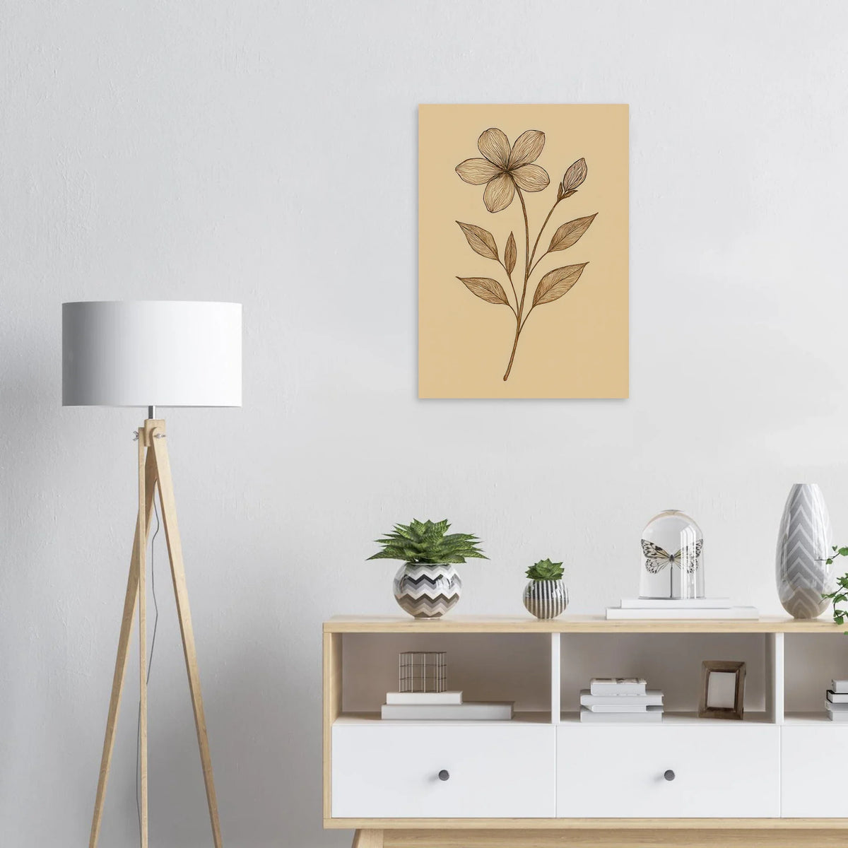 Frukter: Elegant Handritad Blommig Poster – Tidlös Konst för Ditt Hem i Flera Storlekar