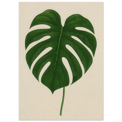 Monstera Elegans: Frukter Botanical Print - Naturens Skönhet för ditt Hem