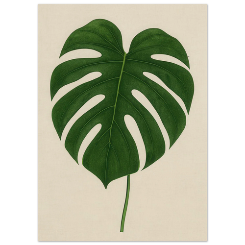 Monstera Elegans: Frukter Botanical Print - Naturens Skönhet för ditt Hem